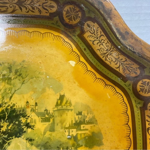 Vintage Baret Ware Metal Serving Tray #124 Regal Windsor Castle Made In England - Picture 5 of 12